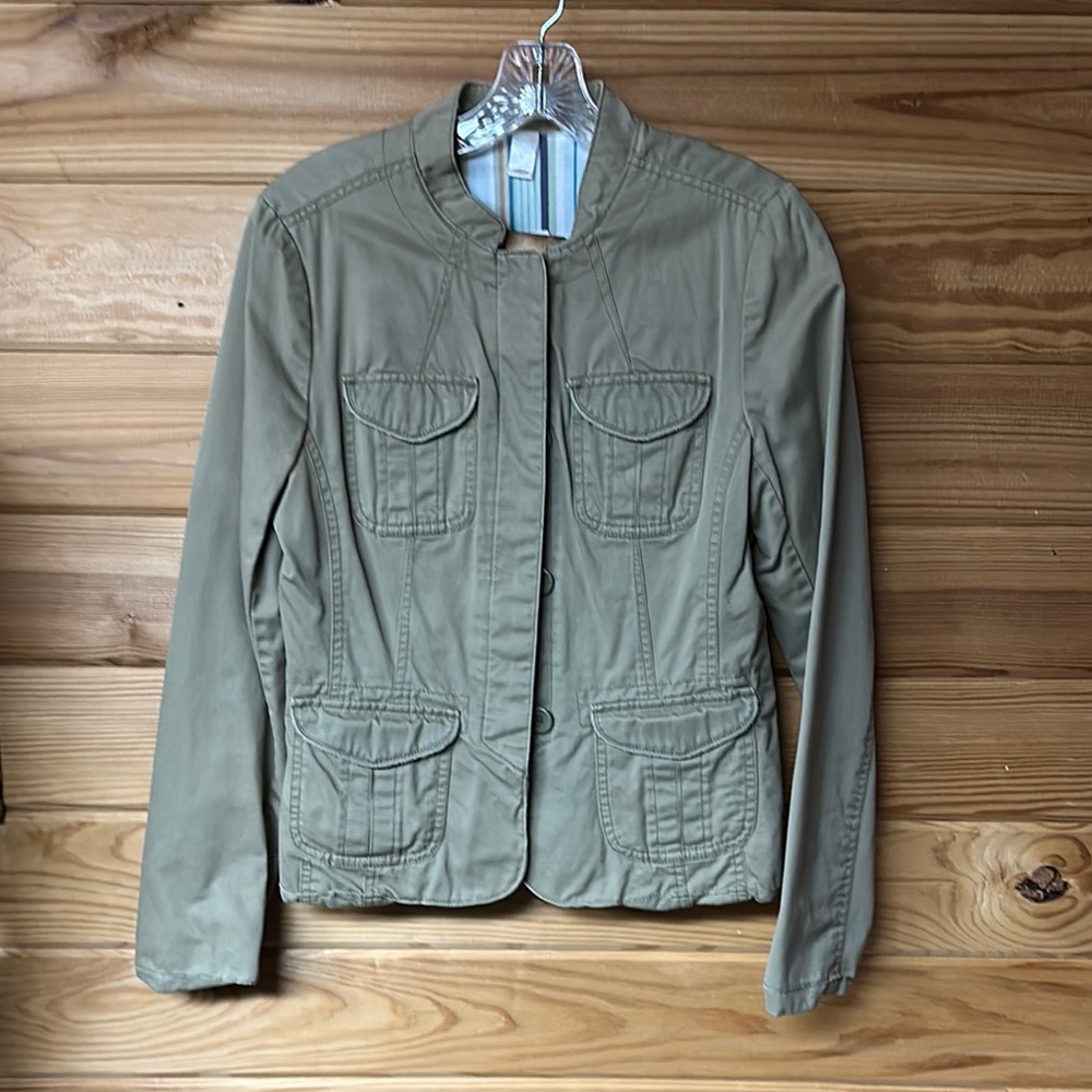 Old Navy Women's Taupe  Lightweight Lined Jacket -- MEDIUM